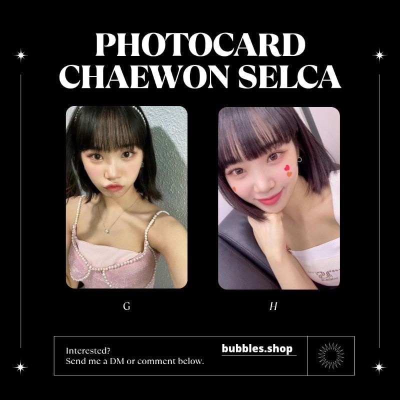 PHOTOCARD UNOFFICIAL CHAEWON LE SSERAFIM SELCA