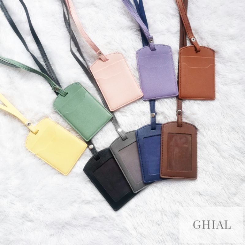 

ID Card Holder / Lanyard PU Leather