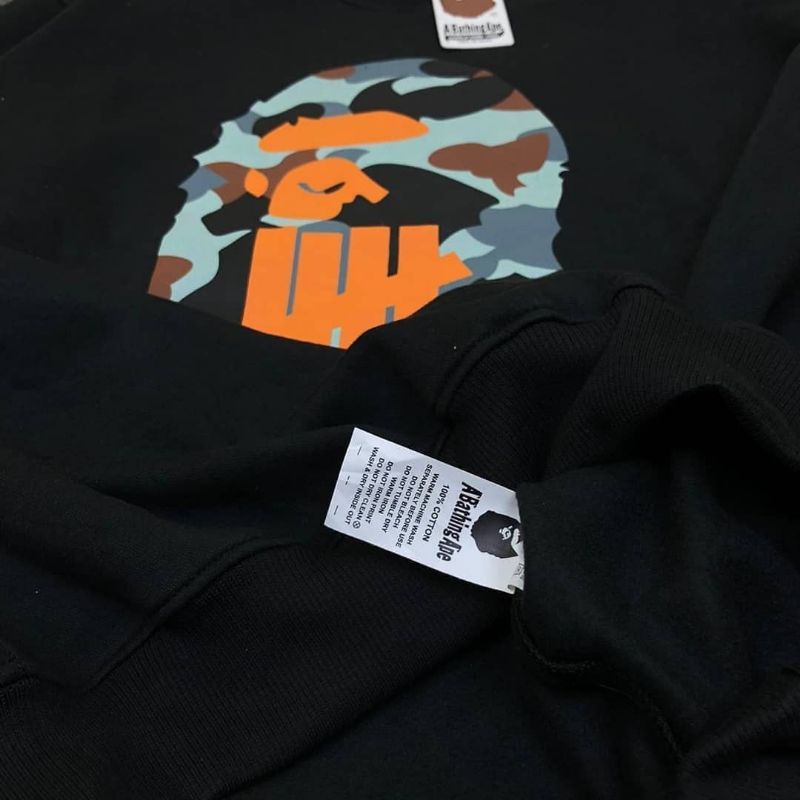 SWEATER CREWNECK BAPE AAPE SPEC UNDEFEATED PREMIUM FULLTAG &amp; LEBEL