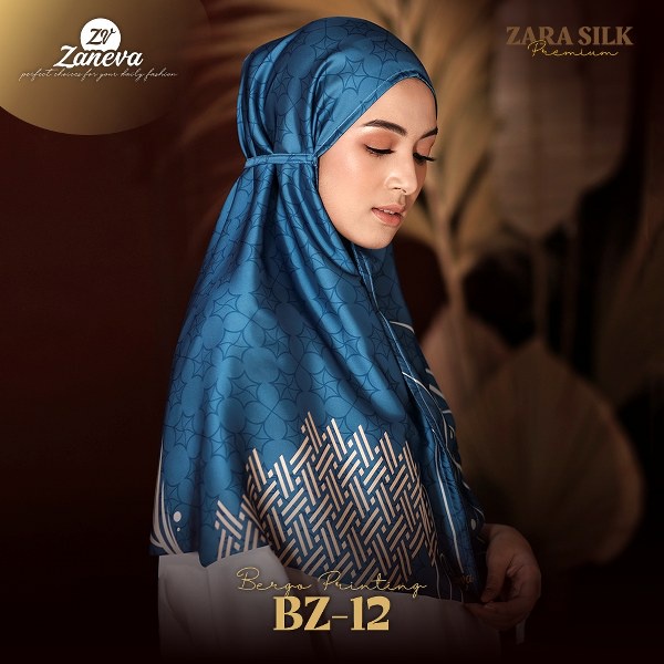 Bergo Zaneva Hijab Bahan Zara Silk l Bergo Premium By Zaneva Hijab