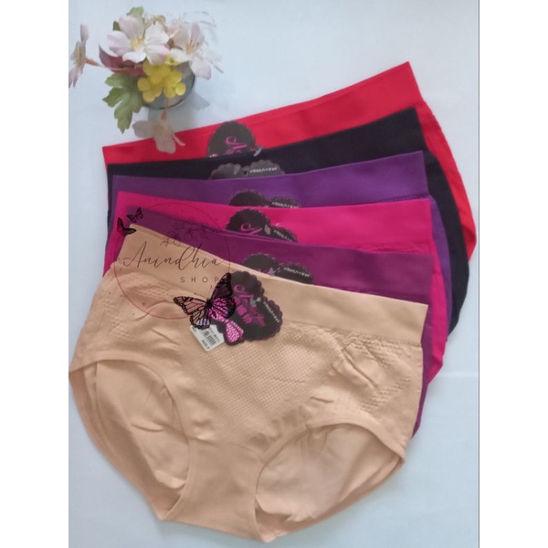 Celana Dalam Wanita An Mei Jiao 8191/ CD Wanita Rajut Bahan Adem dan stretch
