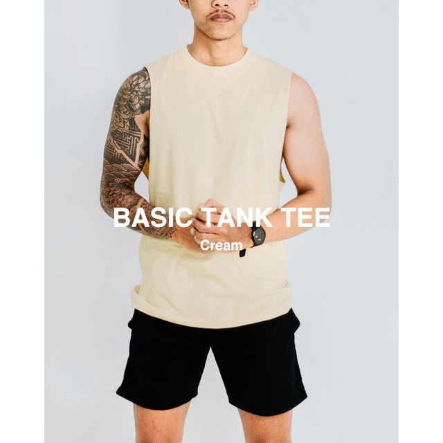 Tank Top Pria / Basic Tank Tee