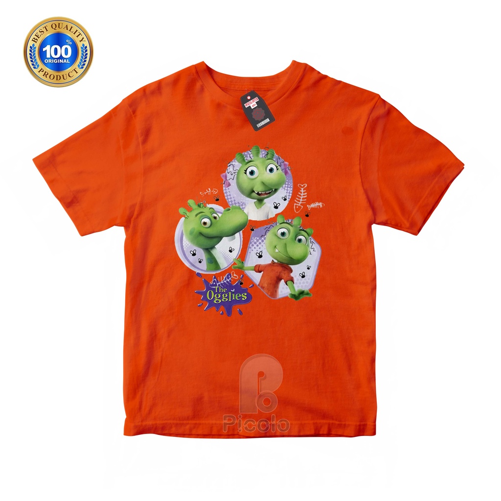 (FREE NAMA) BAJU KAOS ATASAN ANAK MOTIF GAME THE OGGLIES UNISEX Bahan COTTUN