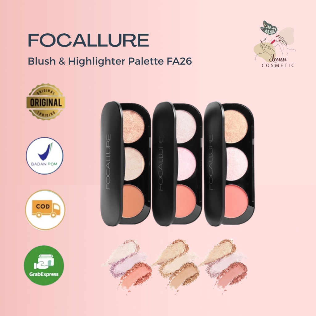 FOCALLURE Blush &amp; Highlighter Palette FA26 | Focallure