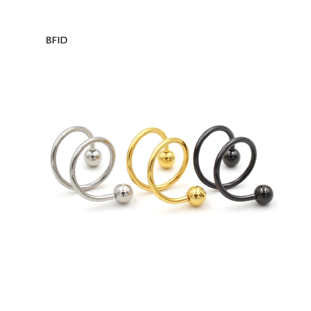 [BFID] Fashion Cincin Hidung Stainless Steel Twist Nose Lip Body Ear Stud Ring [ID]