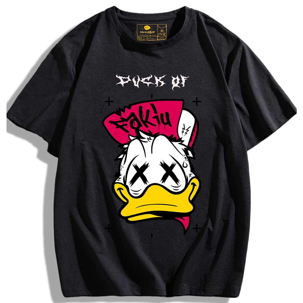 T-Shirt Oversize Duck OF Kaos 24s catoon terbaru