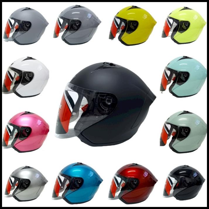 Helm Njs Half Face Kronoz Kronos Solid