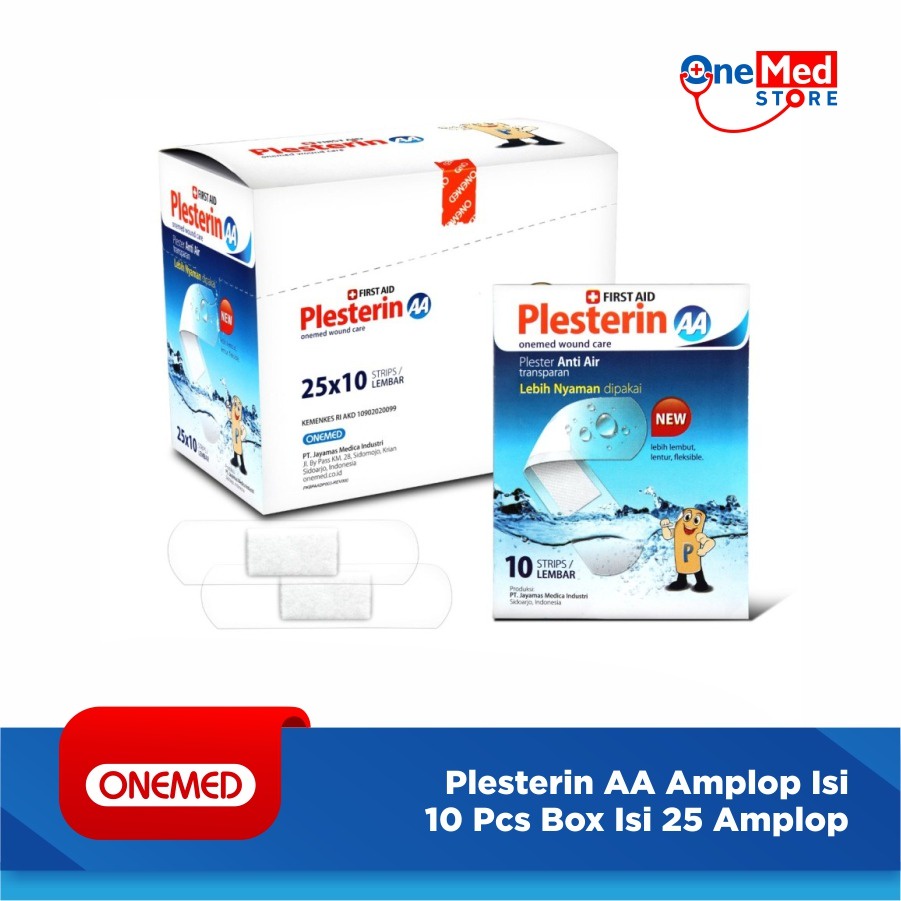 Plesterin AA Amplop Isi 10 Pcs Box Isi 25 Amplop Onemed OL