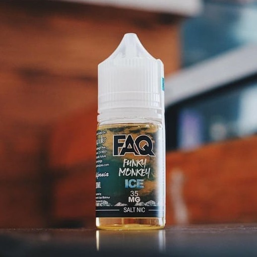 NEW EJM LIQUID FAQ FUNKY MONKEY ICE SALTNIC 30ML 35MG