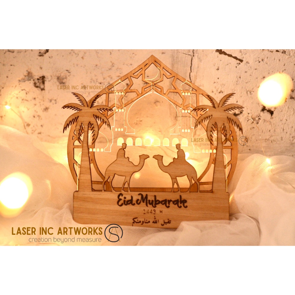 

Eid Mubarak Led light Stand | Hampers Eid Mubarak 1445 H | Gift Lebaran Idul Fitri 2024