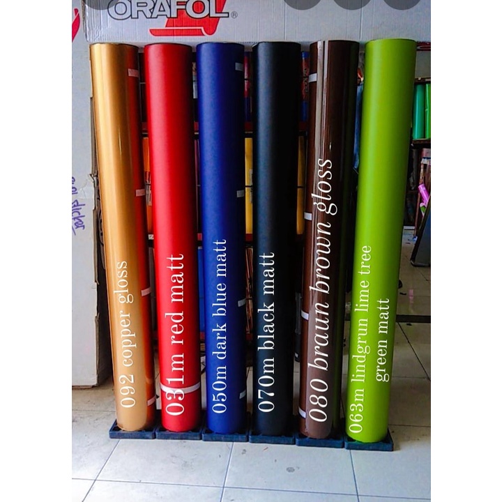 STIKER SKOTLET ROLL MOTOR MOBIL ORACAL 651 STICKER GLOSS MATT ORACAL