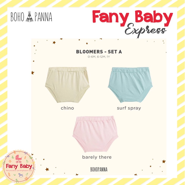 BOHOPANNA - BLOOMERS SET OF THREE - CELANA DALAM ANAK