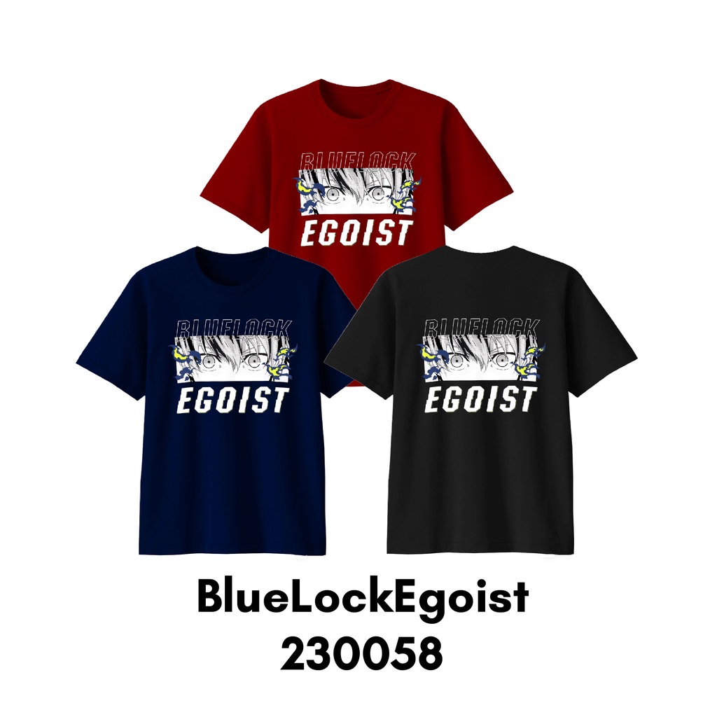 Baju Kaos Anime Size Bayi Anak Remaja Dewasa Blue Lock Soccer Series Bahan Katun Combed 30s