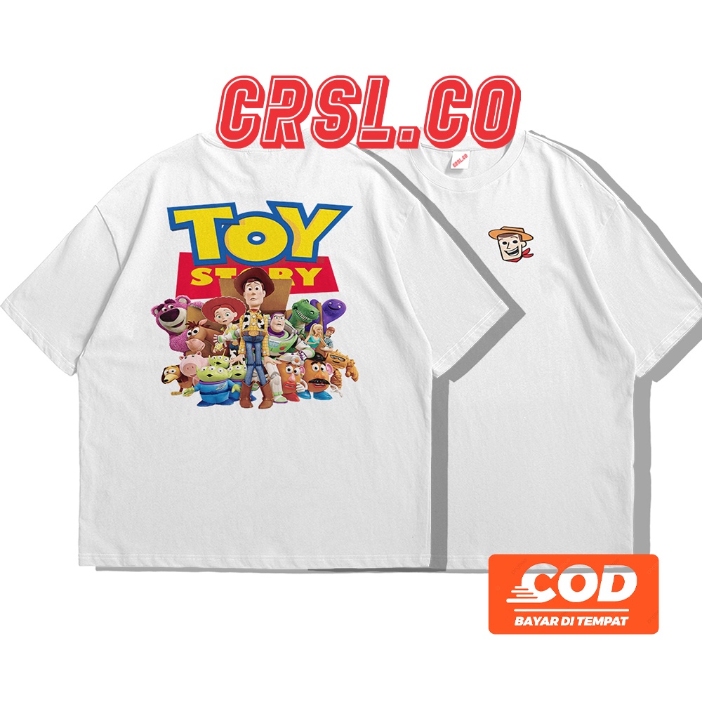 KAOS TOY STORY OVERSIZE PRIA WANITA CASUAL 100% CATTON M-XXL