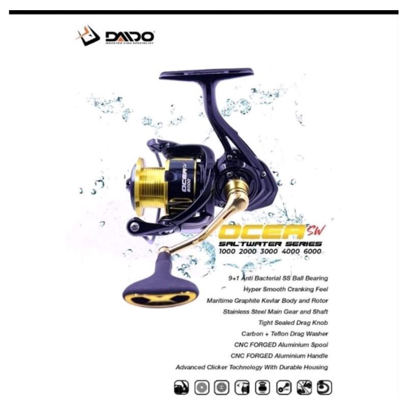 Reel Daido Ocea Pro Series 1000,2000,3000,4000
