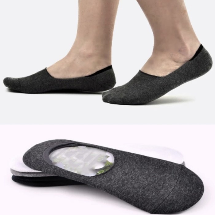 KK118 Kaos Kaki Pria Wanita Unisex Bamboo Hidden Invisible Socks