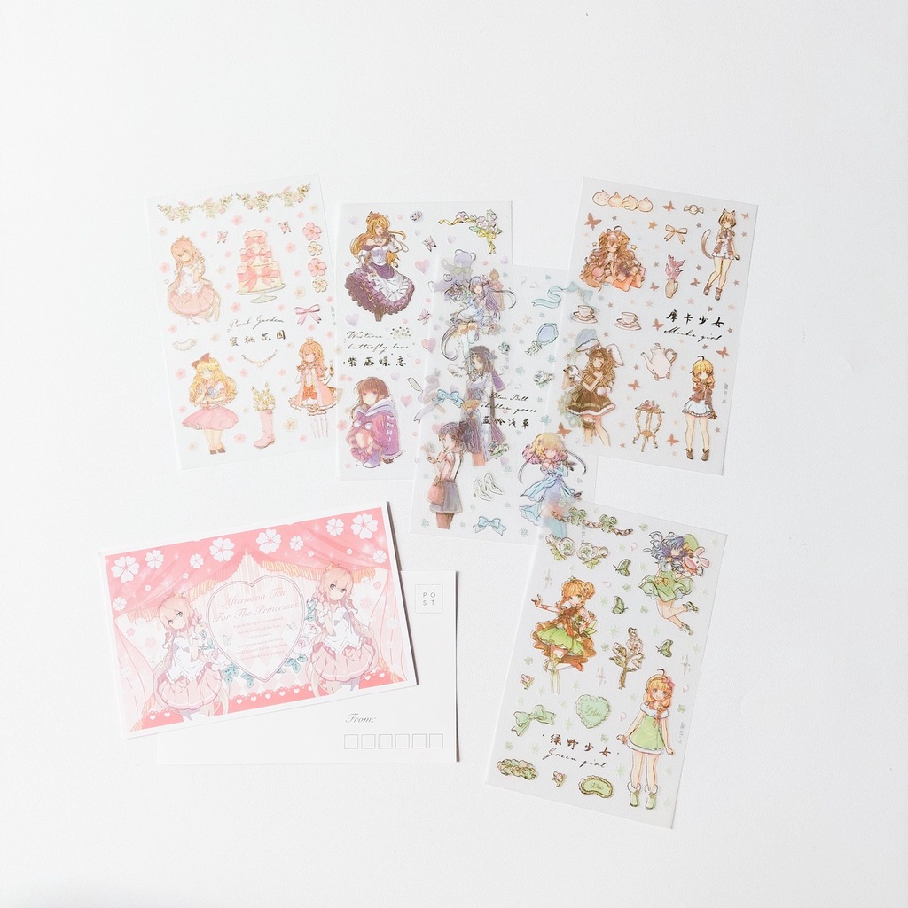 JRN021 – Deco Sticker Fairy Anime Cute Bear Animal Dairy Journal Scrapbook Label