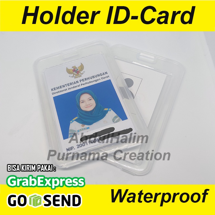 ID Card Holder IDcard Flip Casing Full Cover Water Proof