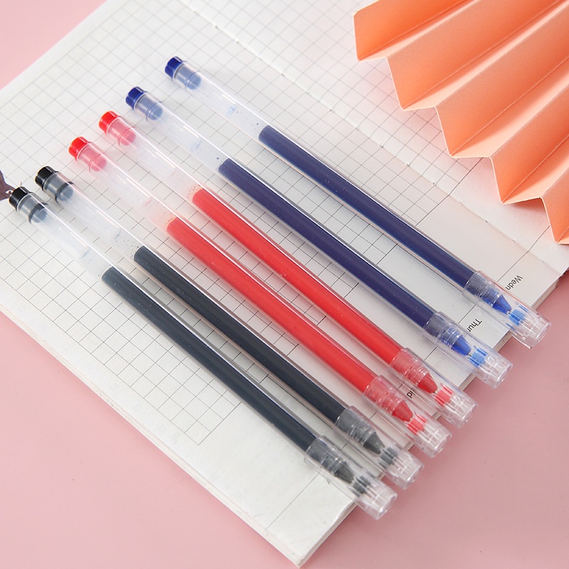 

WD Pulpen Gel Polos Ink 0.5mm Standar Pulpen Alat Tulis Stationary Kantor Sekolah Pena Pen Tinta Cair Murah PK3