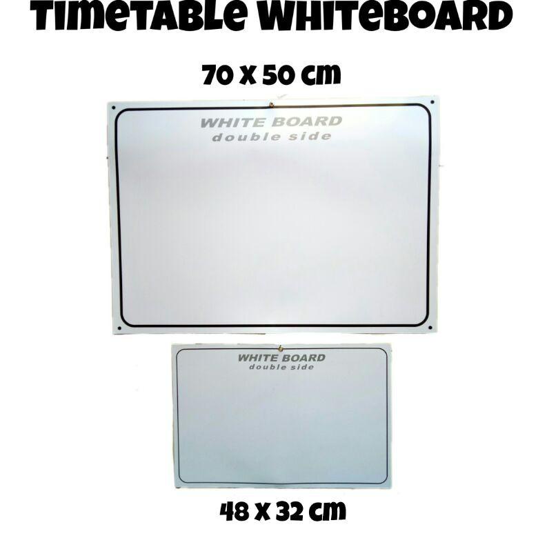 

TIME TABLE WHITEBOARD 2 SISI 48 X 32 CM Ready `