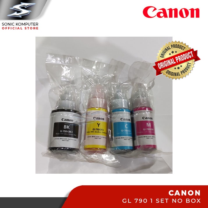 Tinta Printer Canon GI 790 Original 1 Set Loose Pack