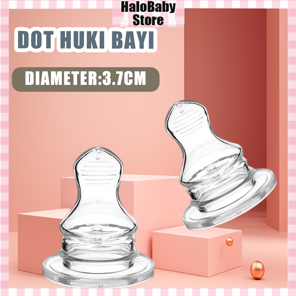 Halo Baby Dot huki gepeng bulat nipple dot silicone/3.7 cmhuki nipple dot bayi