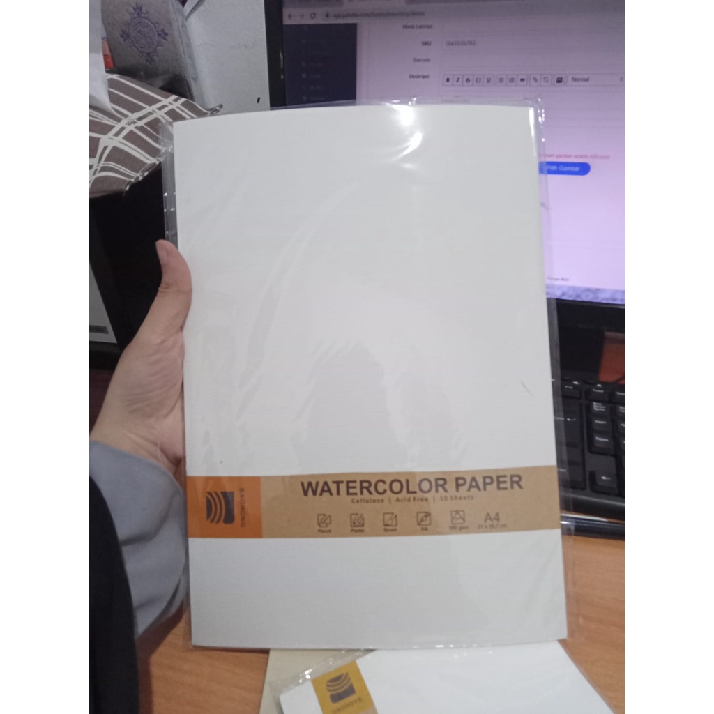 Baohong Watercolor Paper Cellulose 10 Sheet A6 300gsm