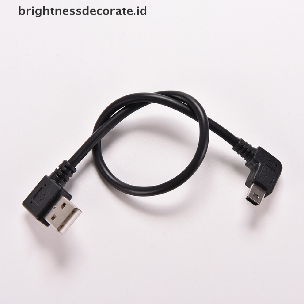 [Birth] Usb 2.0 A Right Male plug to Mini B 5P Sudut Kanan Male plug Kabel Adaptor [ID]