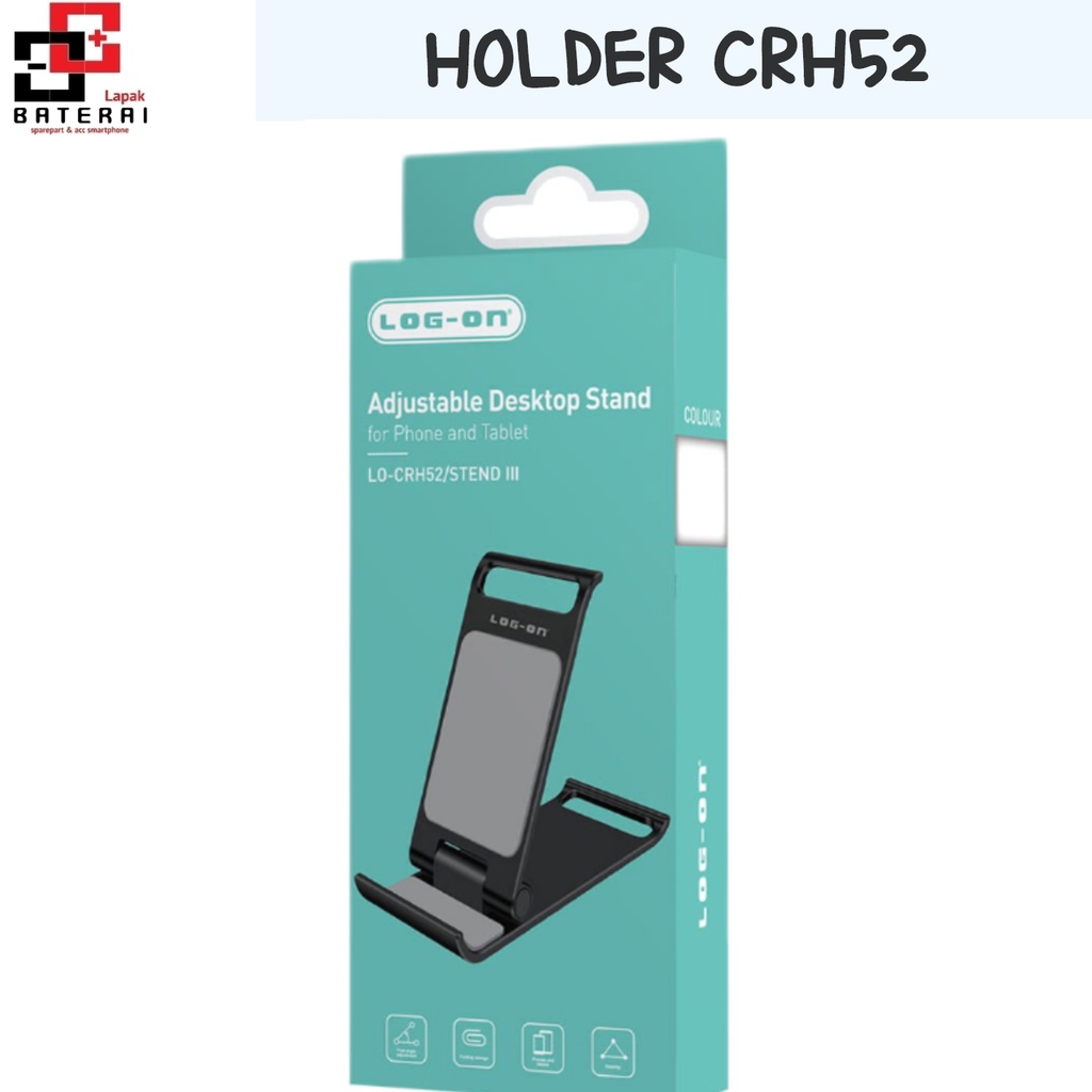 LOG - ON CRH52 STEND III Holder HP | Stand HP | Dudukan Handphone Murah Berkualitas Kokoh Plastik ABS