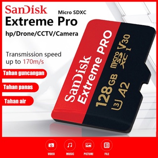 SanDisk Extreme PRO memory card hp 8/16/32/64/128/256/512gb  kartu memory card A2 Kelas10  UHS-I U3 170MB/s original micro sd card