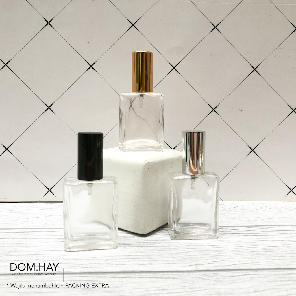 15ml Kotak Lebar Botol Parfum Packaging Botol Kaca Parfume Kosong Minyak Wangi FL