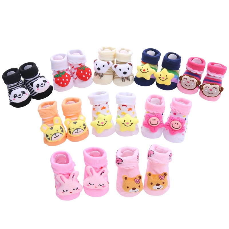 BEBELLE KAOS KAKI BONEKA BAYI 3D KAOS KAKI KARAKTER LUCU KAOS KAKI BAYI