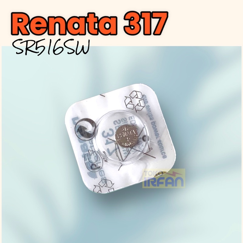 Baterai Jam Renata SR516SW 317 Original Batrai SR516 Ori