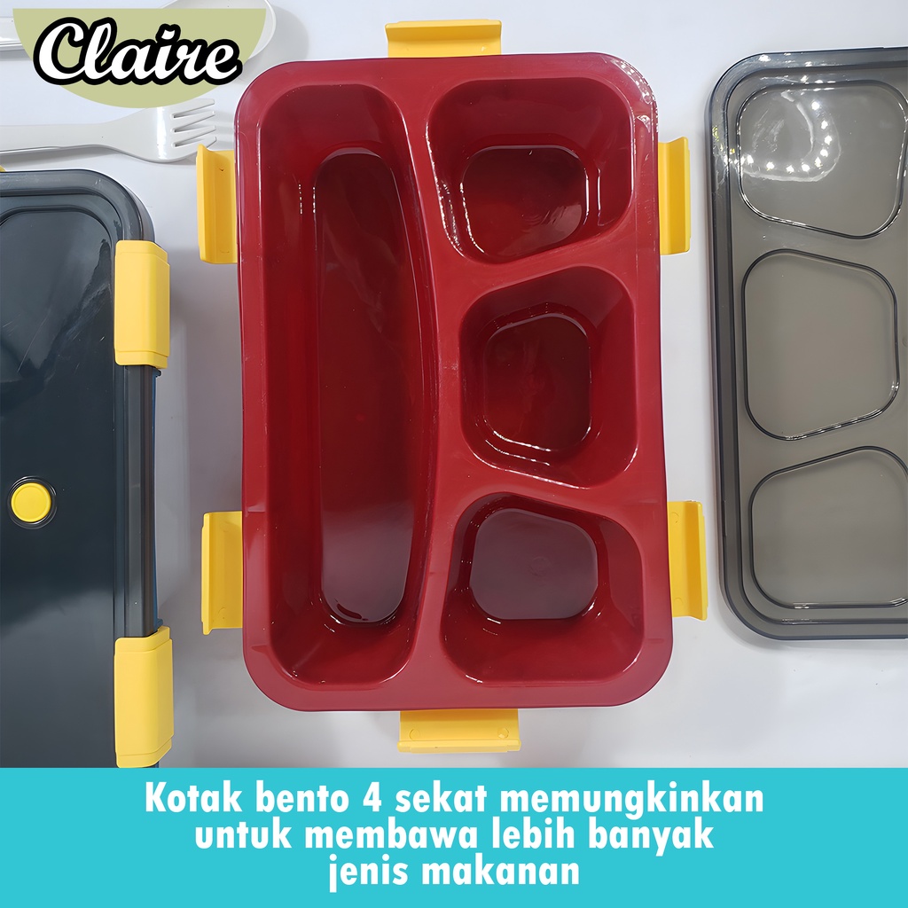 Kotak Bento 4 Lubang A269 / Lunch Box / Kotak Makan 4 Lubang