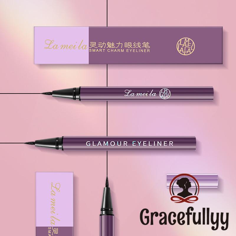 [COD]LAMEILA Eyeliner Hitam Glamour Cair Anti Air Tahan Lama  Waterproof Pen Pencil-GY