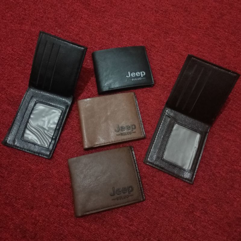 DOMPET PRIA MODEL LIPAT PENDEK KULIT JEEP BULUO IMPORT
