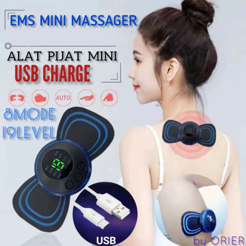 ALAT PIJAT MINI PUNGGUNG/PAHA/BETIS/PERUT USB /EMS MINI MASSAGER