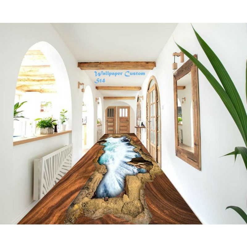 STIKER CUSTOM LANTAI | STICKER 3D | STIKER MURAL