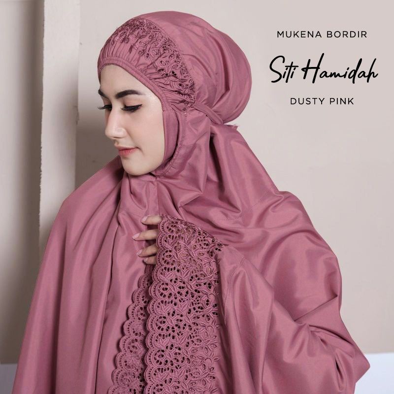 Mukena Dewasa Siti Khadijah Bordir Siti Hamdiah Katun Premium Murah