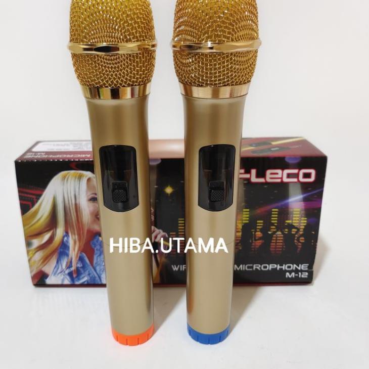 Terkini MIC PROFESSIONAL WIRELESS MIC DOUBLE FLECO M-12/MICROPHONE WIRELESS DOUBLE FLECO M-12/MIC WI