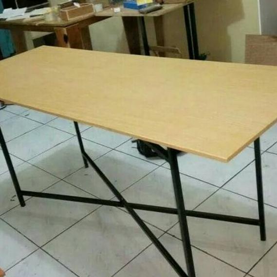 Depan1 Meja lipat 120x40x70/meja bazar/meja kantin/meja makan
