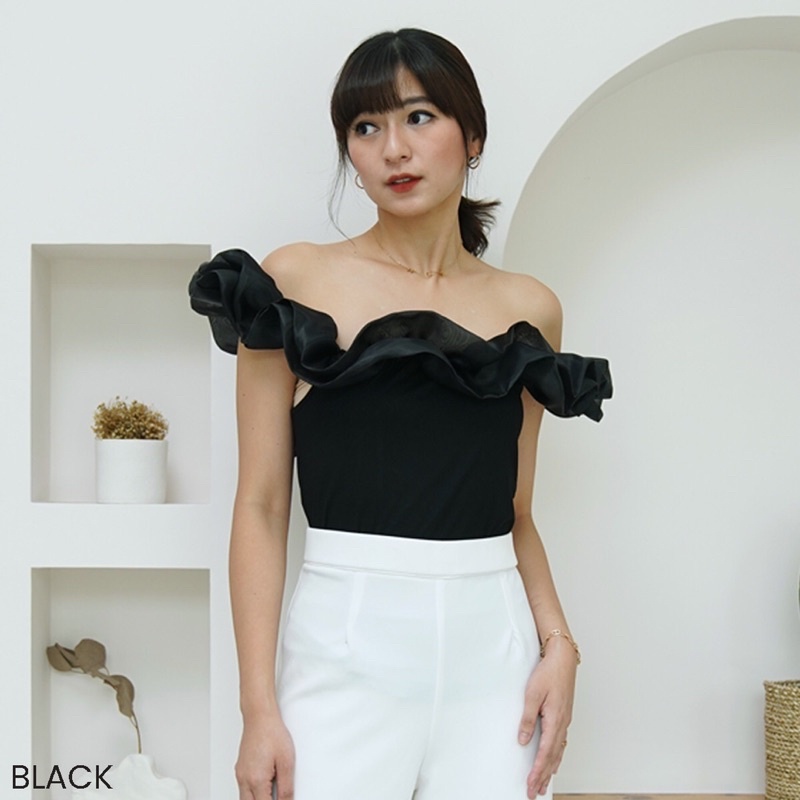 Sabrina Ruffle Top Organza Hyesin