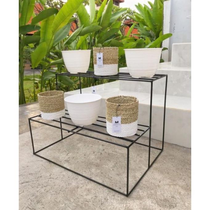 RAK POT 2 tingkat susun minimalis/STANDING POT 2 TINGKAT SUSUN