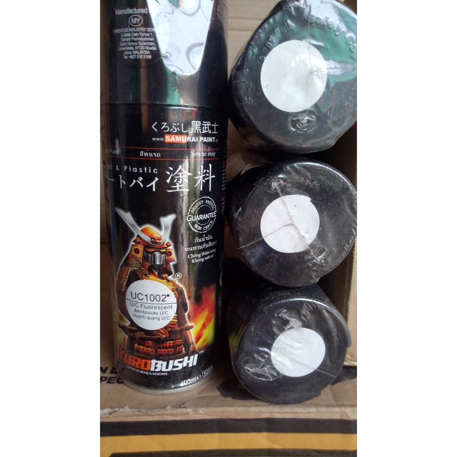 Samurai Paint UC1002 Pilok Pilox Cat Dasar Epoxy Undercoat Fluorescent UC 1002 (Dasar Putih / Dasar Stabilo) 400ml