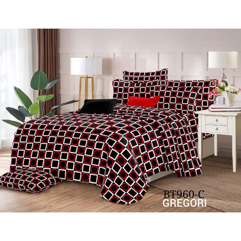 SPREI MOTIF AESTHETIC | KOTAK KOTAK KOREA STYLE | KOMPLIT l 180X200 160X200 120X200