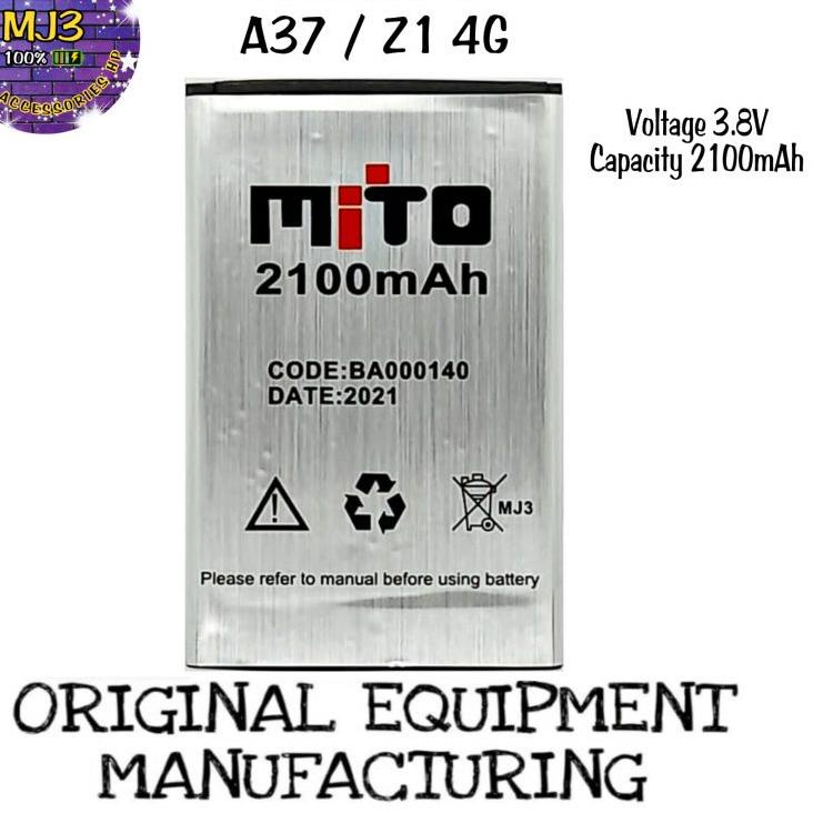 TERBARU   Baterai Mito BA00140 BA 00140 Z1 4G A37 2100 MAH BA-00140 battery batre bat