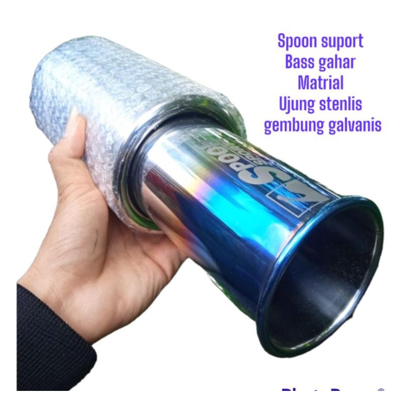 knalpot mobil racing SPOON SUPORT full basss gahar  dan manual universal