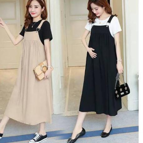BAJU HAMIL MODERN OVERALL BUMIL XAE BAJU IBU HAMIL PAKAIAN BUMIL DRESS HAMIL MURAH KEKINIAN COD ▫ SM
