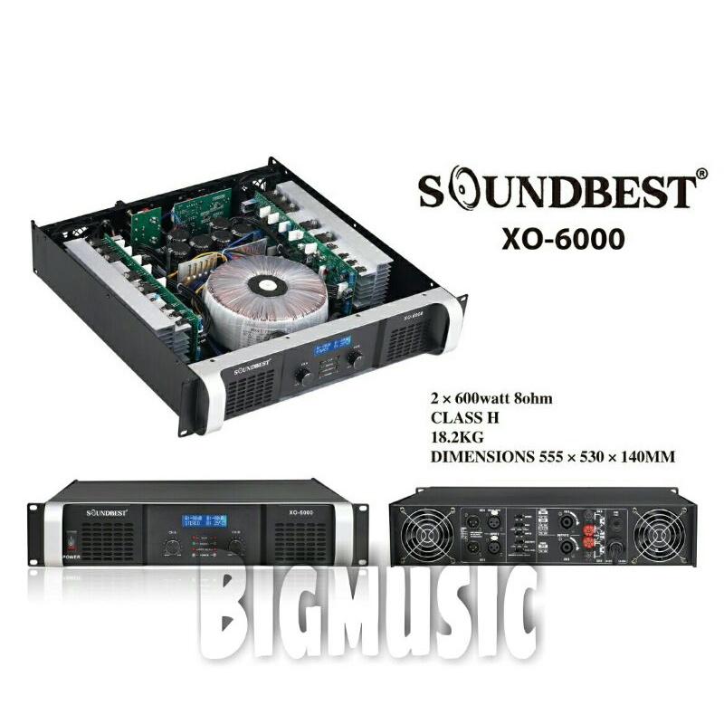 Power Soundbest XO 6000 Original Amplifier Class H SOUNDBEST XO6000