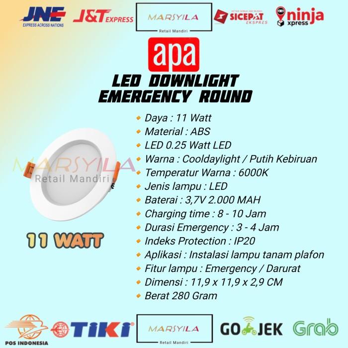 Downlight Led Emergency | Lampu Darurat Plafon | Emergency Lamp Apa